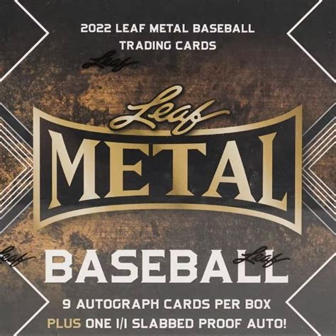 2022 leaf metal baseball box|leaf metal baseball hobby box.